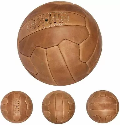 Cornex Vintage Soccer Ball Antique Leather Football Size 5 • $34.99