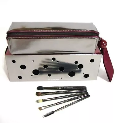 Mac 5 Eye Brush Set 224se 275se 194se 266se 204se Morning Noon Night Makeup Case • $34.99