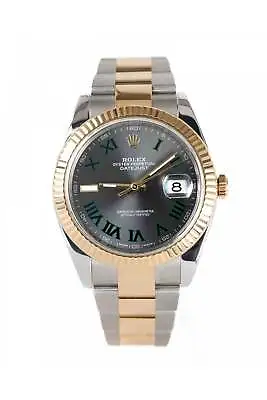 Rolex Datejust 41 126333 Wimbeldon Steel & Gold Oyster Strap Mens Watch 2017 • £9950