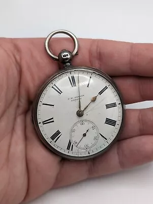 J W Benson London Silver Pocketwatch 1881 - UNTESTED Antique  • £19.99