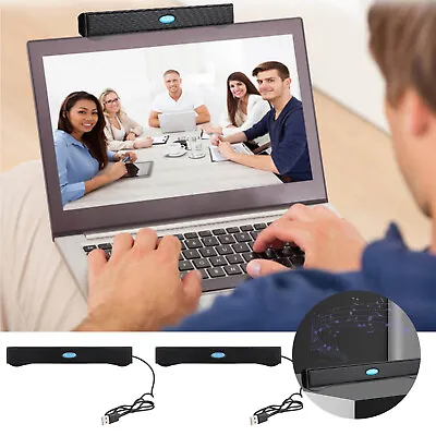 Mini USB Powered Stereo Speakers Music Player For Desktop PC Computer Laptop • $13.06