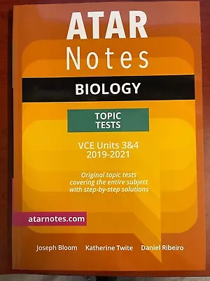 $24.95 • Buy ATAR Notes VCE Biology Unit 3&4 Topic Tests 2019-2021 