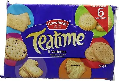 Crawford's Teatime Assorted Biscuits 275g (Pack Of 1) • £6.21