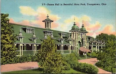 Youngstown Ohio Idora Park CP Victorian Dance Hall Closed 1984 Postcard A87 • $5.99