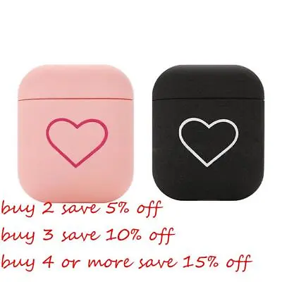 $5.65 • Buy Earphone Accessories For Apple Airpods Hard PC Case Protective Cover Love Heart