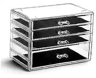  THE MANHATTAN SERIES Acrylic Makeup Drawer Organizer-s | Clear Beauty 4 Drawer • $29.46