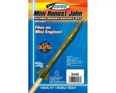 Estes Flying Model Rocket Mini Honest John Intermediate Level 2 Kit EST2446 • $19.95