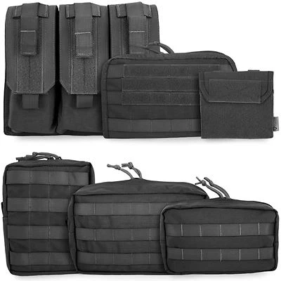 £8.90 • Buy Black Bulldog Tactical MOLLE Pouches Military Army Police Airsoft Modular Pouch