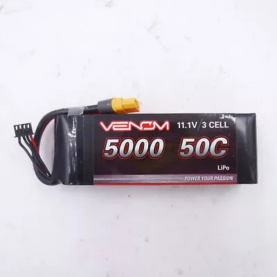 OEM Venom 15059 DRIVE LiPo Battery 3S 11.1V 5000mAh 50C HC W/XT60 3Cell • $59.49