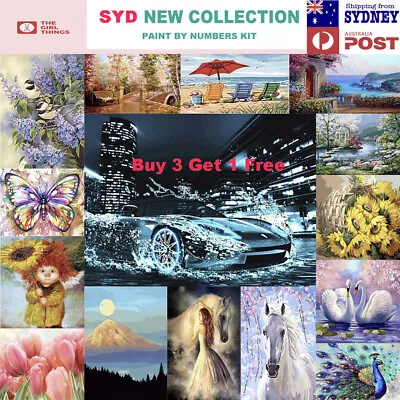 21New Paint By Numbers Kit From Australia Frameless Landscape Abstract 40cm 50cm • $17.95