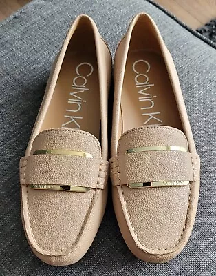 Calvin Klein Nude Flat Loafer Shoes / Loafers Uk4  • £15