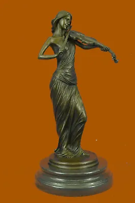 Vintage Bronze/Brass Monkey Jazz Musician Band Member Violin Player Sale • $499