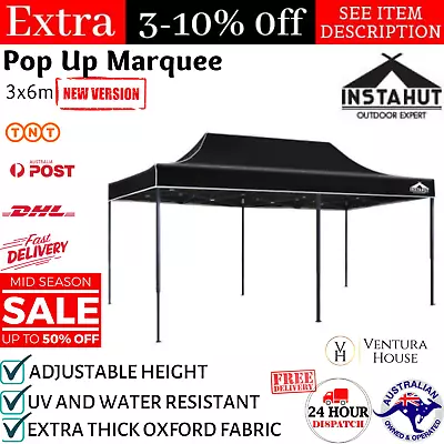 $224.48 • Buy Instahut Pop Up 3x6 Marquee Outdoor Tent Folding Gazebo Collapsible Wedding Tent