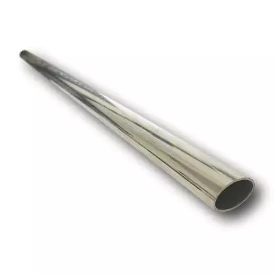 EXHAUST OVAL MIRROR PIPE STRAIGHT TUBE STAINLESS STEEL (316) 23 X 38 • $55.99