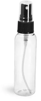 1oz TSA Clear Plastic Spray Bottles Travel Perfumes Refill PET Mist Pump Reuse • $9.30