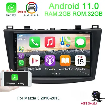 For Mazda 3 2010-2013 2+32G Android 11.0 Car Stereo Radio MP5 GPS Navi CarPlay. • $123.99