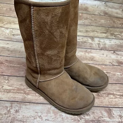 UGG Australia Womens Classic Tall 5815 Chestnut Boots Size 7 EU 38 • $17.68