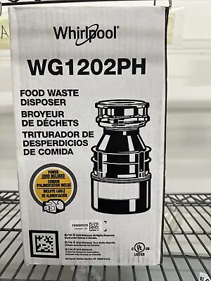 Whirlpool Corded 1/2 HP Continuous Feed Garbage Disposal WG1202PH 84211601 • $69.99