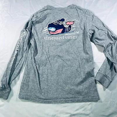 Vineyard Vines Mens Gray Long Sleeve Crew Neck Pullover T Shirt Size Large • $19.99
