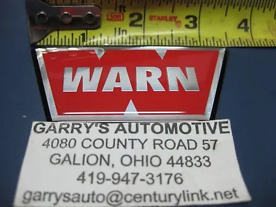 WARN 98398 27325 Winch Replacement Gel Red W Decal Label Sticker XD9000i 12V • $28