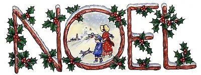 Christmas Vintage Noel Holly Berry Select-A-Size Waterslide Ceramic Decals • $2.35