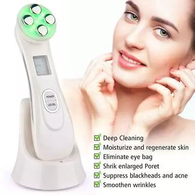 $34.69 • Buy 5 In 1 RF Radio Frequency LED Photon Face Light Therapy Machine Skin Tighten