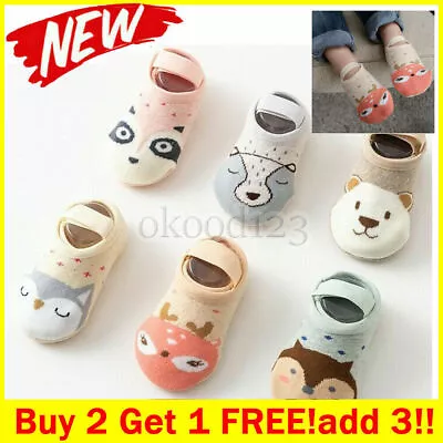 £2.29 • Buy Baby Kids Toddler Cartoon Socks Anti-slip Sock Shoes Boots Floor Slipper Socks