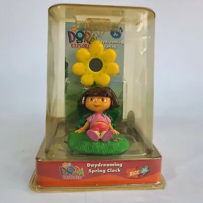 Vintage Dora The Explorer Daydreaming Spring Clock & Picture/Memo Holder Flower • $9.99