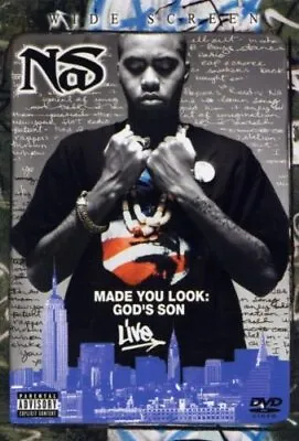 Nas: Made You Look - God's Son Live DVD (2003) Cert E FREE Shipping Save £s • £2.77