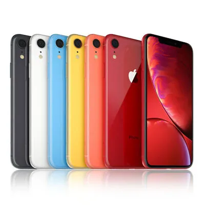 Apple IPhone XR 6.1in 12MP 64GB/128GB/256GB Unlocked Mobile Phone Grade B • £129.99