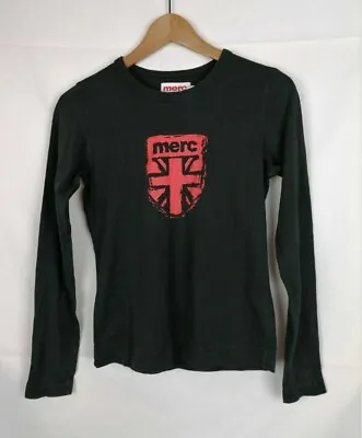 MERC LONDON Long Sleeve Knit CASUAL Cotton Knit T-Shirt Size S Women • £8.08