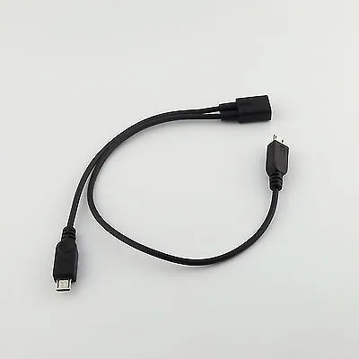 Micro USB 2.0 Female To Dual 2 Male Splitter Y Extension Data Charger Cable Cord • $1.69