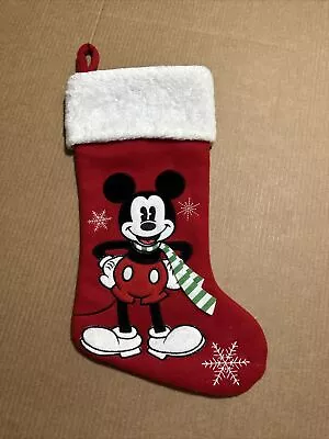 Mickey Mouse Felt Disney Christmas Stocking 3D Holiday Snowflake 17  • $15