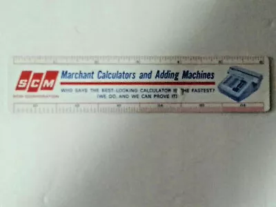 1963 SCM Corp/MARCHANT Calculators & Adding Machine Advertising Ruler-NY NY • $17.95