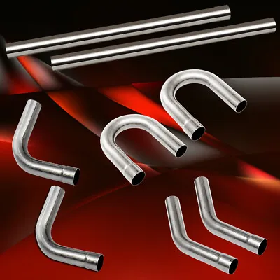 8PCS Universal 3  Inch Custom Exhaust Tube Mandrel Bend Pipe Straight U-Bend Kit • $91.88