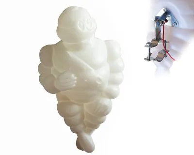 1x MICHELIN MAN Medium Bibendum Figure Mascot White Plastic Truck Lorry 12V 24V • £22.99