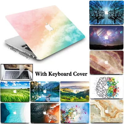 Creative Matte Case For Macbook M2 Pro 13 14 15 16 Air 11 12 Inch+Keyboard Cover • £5.70