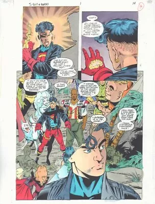 Superboy And The Ravers #1 P.14 Color Guide Art - Kindred Marx By John Kalisz • $35