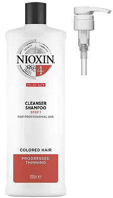 Nioxin System 4 Cleanser Shampoo 1 Litre With Pump • $54.95