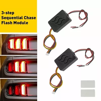 Universal Module Boxes W/3 Step Sequential Chase Flash Fits Turn Signal Light • $14.99