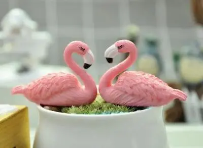 Miniature Fairy Garden Pink Flamingos - Set Of 2 - Buy 3 Save $5 • $6.60