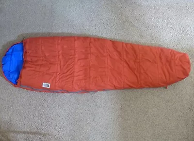 Vtg. The North Face Brown Label Bigfoot Red 0° Mummy RH Zip Sleeping Bag 32 X91  • $74.95