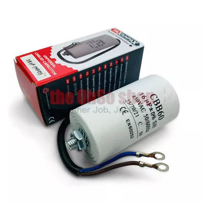 £7.95 • Buy 16uf 450v Wired Capacitor CBB60 For Electric Induction Motor/Engine Start Run