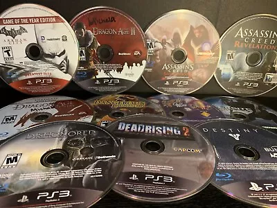 Massive Game Lot (PlayStation 3 PS3) TESTED W/PICS DISC ONLY • $6.95