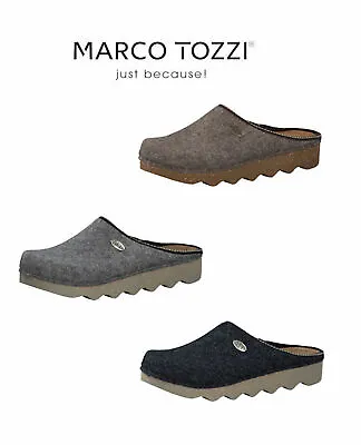£15 • Buy MARCO TOZZI 27500 Ladies Felt Clog Mule Slippers **SALE** £15 - POST FREE