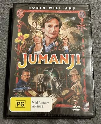 Jumanji DVD Robin Williams Region 2 4 PAL Brand NEW Sealed • $14