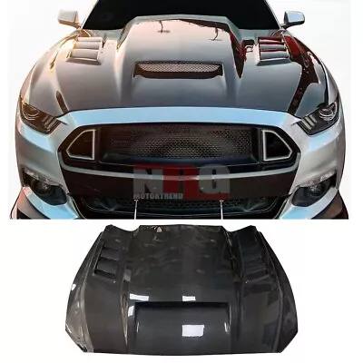 For 2015-2017 Mustang Ford TF Style Vented Carbon Fiber Hood • $1495