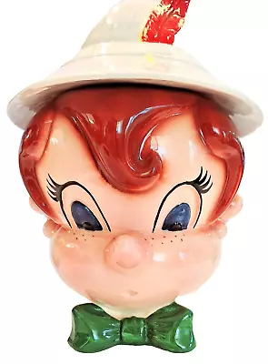 Vintage Metlox Pinocchio Hand Painted Ceramic Cookie Jar • $35