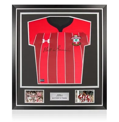 Matt Le Tissier Front Signed Southampton FC 2018-19 Home Shirt In Classic Frame • £299.99