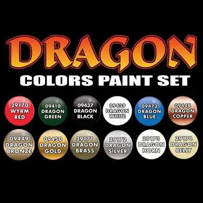 Dragon Colors Paint Set #09917 (12 Bottles) • $23.62